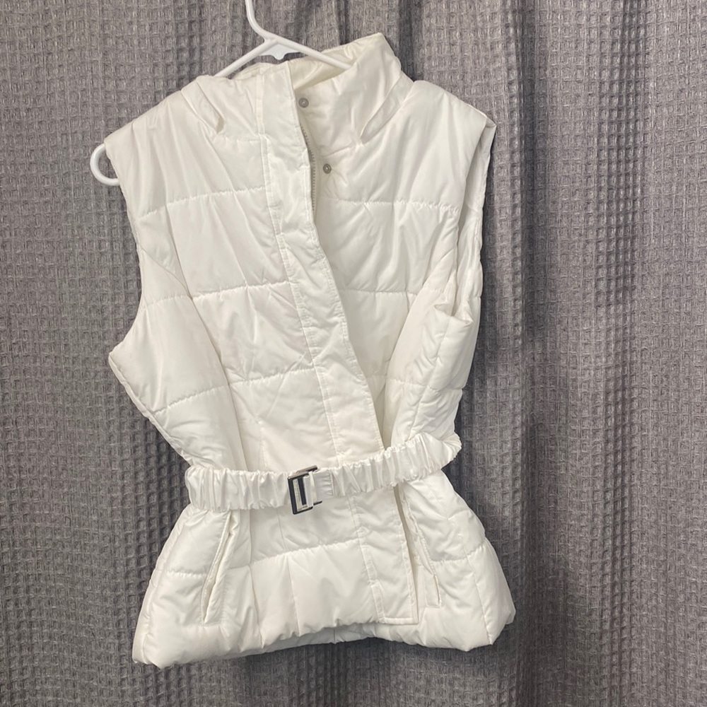 White belted vest